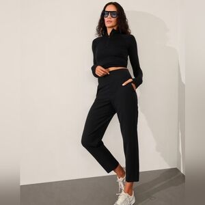 Black Athleta Endless High Rise Joggers 0P NWT